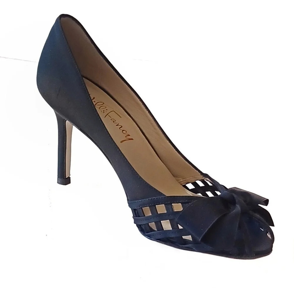 Wills Fancy Satin Evening Heels 6 Luxury Occasion Cocktail Black Tie - Picture 6 of 8